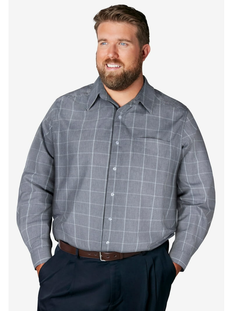 big and tall wrinkle free dress shirts Kingsize Men's Big & Tall Wrinkle-Free Oxford Dress Shirt