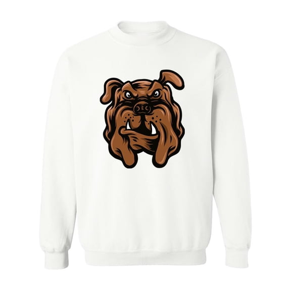 Bulldog Cartoon . Sweatshirt Men -Image by Shutterstock, Male 5X-Large