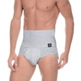 thumbnail image 2 of Men's High Waist Shapewear, Slimming Body Shaper Tummy Control Shapewear Waist Abdomen Trimming Stretch Boxer Brief, 2 Pack, 2 of 7