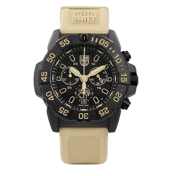Luminox Navy Seal Foundation Chronograph Black Dial Quartz Diver's XS.3590.NSF.SET 200M Men's Watch With Extra Strap