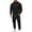 Black, variant on Men’s Quarter Zip Pullover Sweatshirt and Cargo Jogger Pants Two Piece Set Casual Long Sleeve Tracksuit