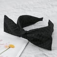 thumbnail image 6 of Unique Bargains 1 Pc Elegant Bow Wide Headbands for Women Black, 6 of 6