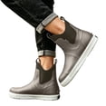 thumbnail image 2 of Men's Minimalist Chelsea Slip On Short Rain Boots Light Elastic Side Panel Full Waterproof Flat White Sole Muted Color Combinations for City Rainy Commutes Casual Street Outfits Khaki 44, 2 of 7