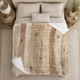thumbnail image 5 of Rustic cozy wood plank print Flannel Blanket warm farmhouse artwork Home Decor for couch bedroom cabin reading nook, Housewarming Gift for adults and cabin lovers, 5 of 9