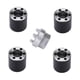 thumbnail image 1 of Accesorios de repuesto Macarena combinador de bujes de rueda hexagonal extendidos 4 piezas para SCX24 90081 C10 modelo RC, 1 of 7