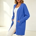 thumbnail image 5 of Cardigan for Women 2026 Plus Size Knit Sweater Casual Open Front Long Sleeve Cardigans Jacket Comfortable Everyday Outerwear with Pockets, 5 of 9
