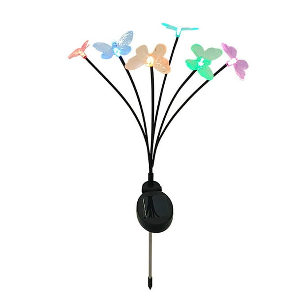 Luz de Cuerda Solar de Jardín Al Aire Libre, 6 Luces Led Al Aire Libre, Usadas para la Decoración Al Aire Libre en Jardines Y Patios Led Luces de Cuerda