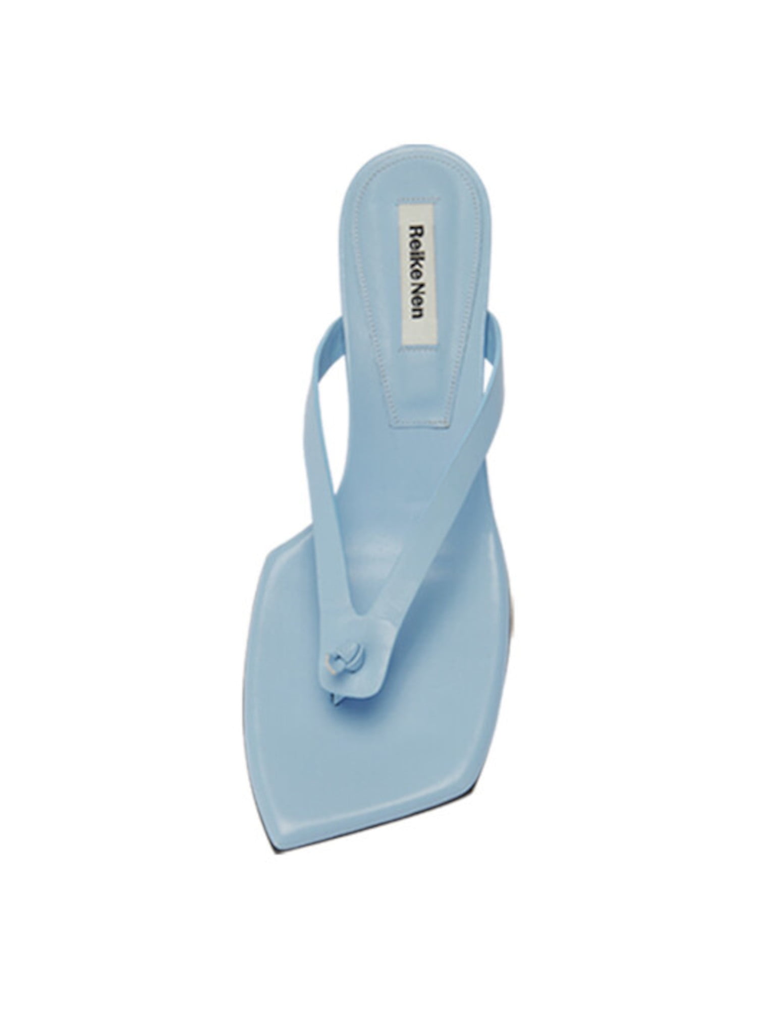 REIKE NEN Womens Light Blue Padded Square Toe Slip On REIKE NEN Womens Light Blue Padded Square Toe Slip On