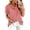 Red, variant on Womens Striped Pattern Shirts Short Sleeve Button Ruffle Stand Collar Shirt Puff Tighten Cuffs Fashion Top Summer Dressy Casual Loose Tops S Black