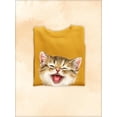 thumbnail image 3 of Laughing Kittens Sweatshirt Women -Kayomi Harai Designs, Female 5X-Large, 3 of 4