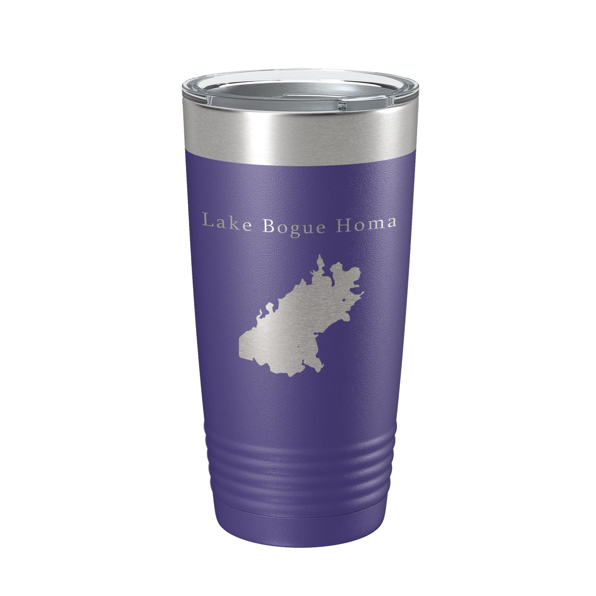 Lake Bogue Homa Map Tumbler Travel Mug Insulated Laser Engraved Coffee