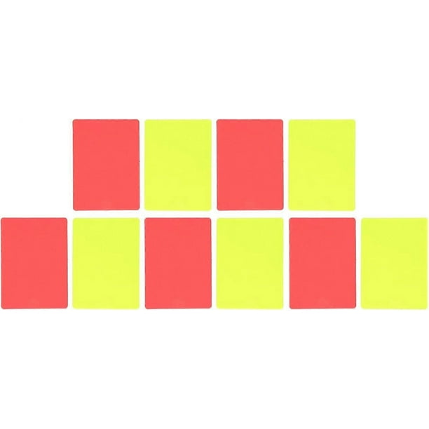 Referee Cards, Set of 5 Sports Football Referee Red and Yellow Cards Set Sports Referee Set Football Warning and Pop-up Cards