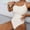 White, variant on Qulqfy Modest Girls Bathing Suit White One-Piece Push-up Solid Tummy Control Monokini Bikini Tops for Women L