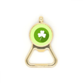 thumbnail image 1 of Clover Irish National Day Green Beer Bottle Cap Opener Stainless Steel Key Chain, 1 of 3
