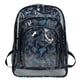 thumbnail image 1 of Mochila casual transparente unisex Mochila de verano de gran capacidad de PVC (letra azul), 1 of 9