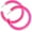 Neon Pink, variant on Colored Opaque Circular Hoop Earrings