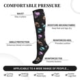 thumbnail image 2 of Pofeuu purple cyan brown Skull Print Compression Socks for Women & Men Circulation - Best Support for Nurses,Running,Athletic,Sports, 2 of 7