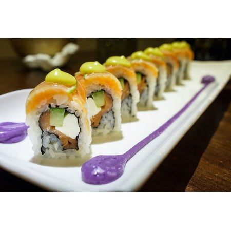 - Peel-n-Stick Poster of Roll Taipei Seafood Maki Sushi FoodPoster 24x16 Adhesive Sticker Poster Print