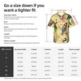 thumbnail image 5 of Kll Men'S Hawaiian Shirt Short Sleeve Button Down Beach Shirts-Beautiful Bright Birds And Flowers, 5 of 7