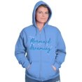 thumbnail image 5 of Mermaid Dreams Water Babies Beach Day Zip Hoodie Sweatshirt Women Brisco Brands 2X, 5 of 6