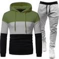 thumbnail image 1 of Men's Suits Product Category - Two Piece Hooded Athletic Tracksuit for Casual Wear Running Jogging and Sport Set, 1 of 2