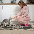 thumbnail image 4 of Boho Dark Brown Pattern Rugs and Mats Non Skid Washable Absorbent Microfiber Soft Kitchen Mat for Floor Set Of 2 Decor Stain Resistant 17"x47"+17"x30", 4 of 7