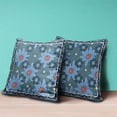 thumbnail image 4 of Amrita Sen Designs  28 x 28 in. Sun Flowers Broadcloth Indoor & Outdoor Blown & Closed Pillow - Blue & Red, 4 of 4