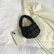 thumbnail image 3 of Bolso Ligero Mini Nube Plisado Bordado Acolchado Casual Y Versátil 8048 (Negro), 3 of 9