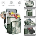 thumbnail image 5 of Cooler Backpack Insulated Backpack Cooler for Men & Women,marble Modern Geometric Flowers Abstract Drink Beverage Beer Bag Cooler for Road Trips, 5 of 6