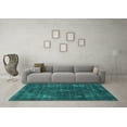 thumbnail image 3 of Ahgly Company Indoor Rectangle Oriental Turquoise Blue Industrial Area Rugs, 2' x 4', 3 of 4