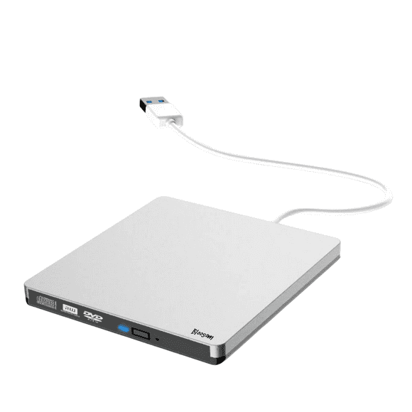 Lectora Y Grabadora De Dvd Bloosom/cd Externa, Usb Win 10 Mac Blanco
