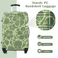 thumbnail image 4 of GDF Studio 3-Piece Hardshell Luggage Set, PC Lightweight Spinner Suitcase with TSA Lock, Summer Floral Pattern, Green, 4 of 15