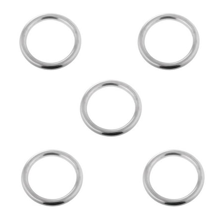5pcs Sliver Assorted Metal Hardware Bags Hand 5mm 25mm 30mm 35mm , , 3 x 20mm