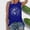 Blue, variant on Women's Tanks Blouse Series Moon Printed Fashion Loose Sleeveless Top for Women Platform Competitor Titles Moon Print Sun Series Women’s Tank Sleeveless Loose Top Red XXL