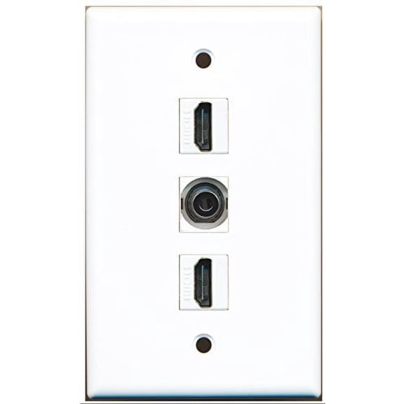 RiteAV - 2 Port HDMI and 1 Port 3.5mm Wall Plate