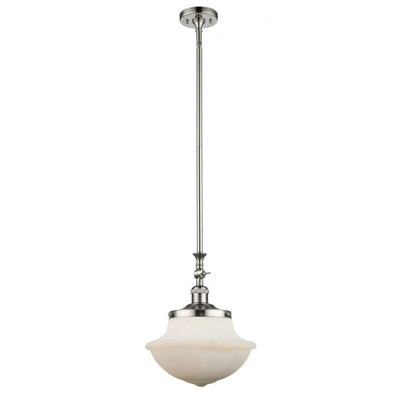 206-PN-G541 Innovations Lighting Oxford - 1 Light Mini Pendant In Traditional Style-15 Inches Tall and 11.75 Inches Wide-Polished Nickel Finish-Matte
