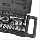 thumbnail image 3 of 40Pcs Mechanics Tools Kit Carbon Steel Easy Storage Socket Set for Home Factory Repair Maintenance, 3 of 4