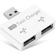 thumbnail image 1 of Mini 2.0 Usb Hub Adapter 2 Ports, Small Usb Splitter Male To 2 Female Adapter Portable Data Hub For Laptops Desktops Usb Flash Drives Sync Data Chargi, 1 of 5