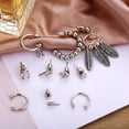 thumbnail image 2 of Juego De 10 Uds. De Pendientes De Aro Para Mujer, Pendientes De Tuerca Étnicos Vintage, Pendientes De Hoja De Aleación, Pendientes De Tuerca De Luna, Conjunto De Joyería Serendint AP005776-00, 2 of 6