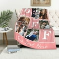 thumbnail image 3 of Custom Blanket for Birthday Anniversary Customized Gifts for Mom Dad Couple Girlfriend Boyfriend Wife Husband, Photo 3, 4 Sizes Blankets, 3 of 5