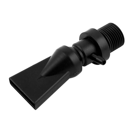 - Black Plastic Pump Duckbill Nozzle Water Outlet Return Pipe Fitting for Aquarium