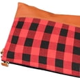 thumbnail image 2 of Buffalo Plaid Wristlet Purse Clutch,Red/Black,  12.5”x 9.5”, 2 of 4