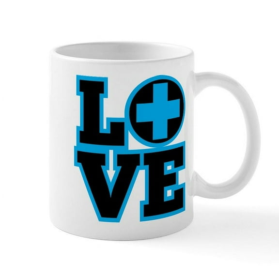 CafePress - Nurses Love - 11 oz Ceramic Mug - Novelty Coffee Tea Cup