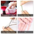 thumbnail image 3 of 8 Pieces Cuticle Nippers Stainless Steel Cuticle Trimmer Pointed Blade Cuticle Cutter Clipper Dead Skin Remover Scissors Manicure Tools for Fingernails and Toenails (Black), 3 of 15