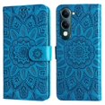 thumbnail image 1 of Funda tipo cartera GANGXUN para Vivo Y04 , diseño girasol, cuero PU, soporte, cierre magnético, tarjetero, 1 of 5