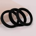 thumbnail image 2 of Paquete de 100 corbatas elásticas gruesas, bandas de pelo de algodón sin costuras, corbatas de pelo de alto estiramiento, diadema con soporte de cola de caballo, simplemente corbatas de pelo, Scrunchi Afortunado Sencillez, 2 of 2