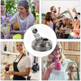 thumbnail image 4 of 2Pc Wide Mouth Mason Jar Stainless Steel Pour Spout Lid,Reusable Mason Jar Lids for Wide Mouth Mason Jars,Without Handle, 4 of 6