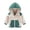 White, variant on Little Boys Fall Coats Hooded Zip Up Color Block Fleece Lined Jacket Thickened Casual Outerwear Size 5-6T