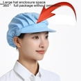 thumbnail image 6 of Breathable Mesh Chefs Hat Adjustable Kitchen Hair Net Mesh Work Hat For Professional Service With Wide Brims, 6 of 8