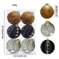 thumbnail image 2 of Steadline 6 Piece Fabric Wrapped Foam Christmas Ball Set - Elegant Tree Decor With Luxurious Finish Premium Material For Holiday Home Display, 2 of 5